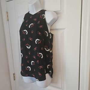 A.L.C. Floral Print Silk Top size 2
